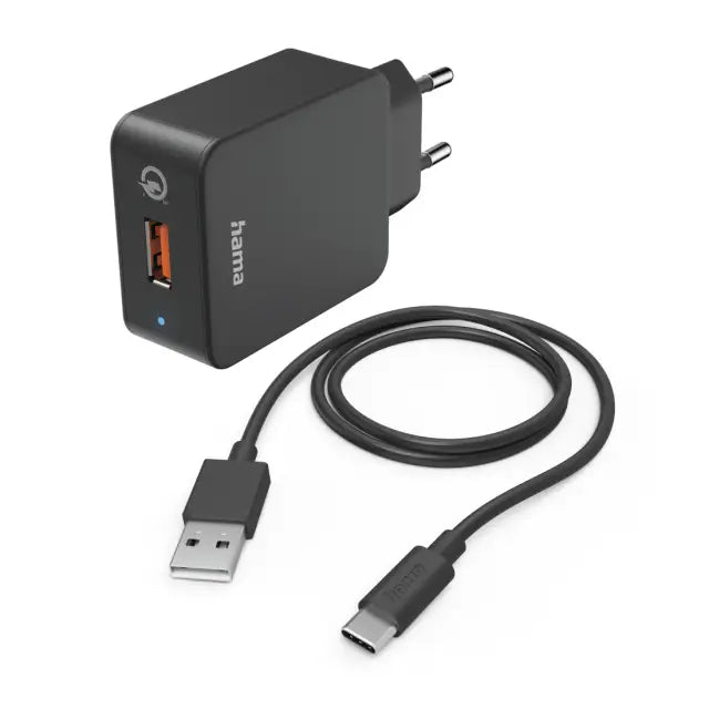 Мрежово зарядно HAMA 220V USB-C Qualcomm