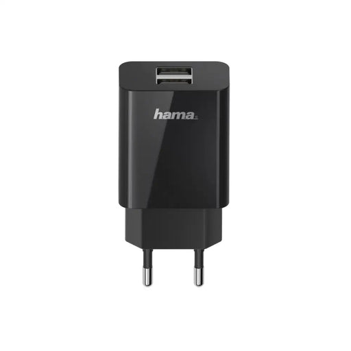 Мрежово зарядно HAMA Universal 2 x USB-A 2.1 A Черен