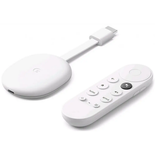 Мултимедиен плеър Google Chromecast TV 2022 1080p HDMI White