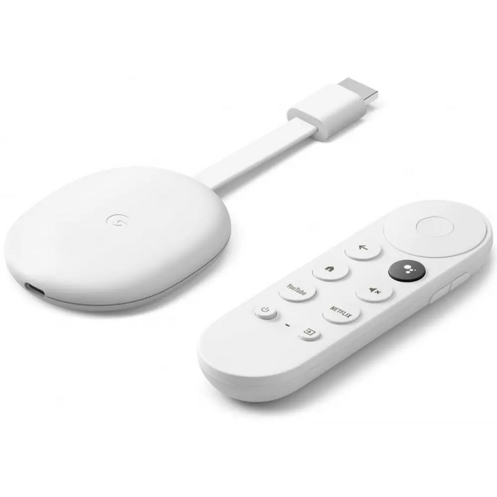 Мултимедиен плеър Google Chromecast TV 4K HDMI White