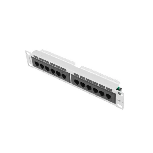 Пач панел Lanberg patch panel 12port 1U 10’ CAT.5E grey