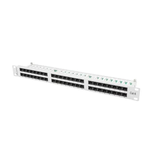 Пач панел Lanberg patch panel 48 port 1U CAT.6 grey