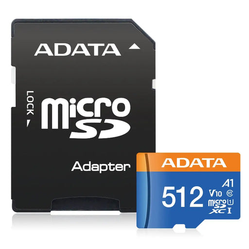 Памет ADATA 512GB MicroSDXC UHS-I CLASS 10 (with adapter)