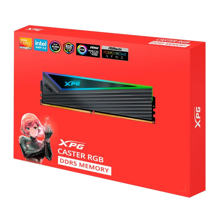 Памет ADATA CASTER RGB 32GB (2x16GB) DDR5 6000 MHz U-DIMM