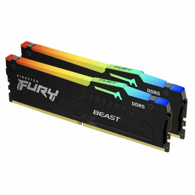 Памет Kingston FURY Beast Black RGB 32GB(2x16GB) DDR5