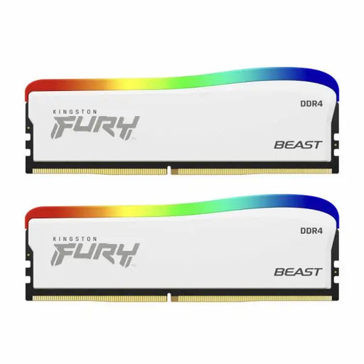 Памет Kingston FURY Beast White RGB 16GB(2x8GB) DDR4