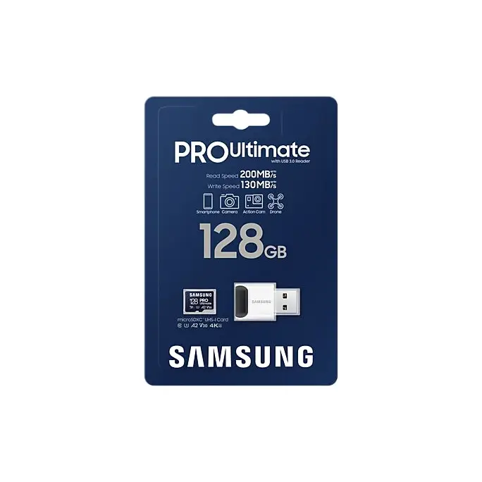 Памет Samsung 128GB micro SD Card PRO Ultimate with