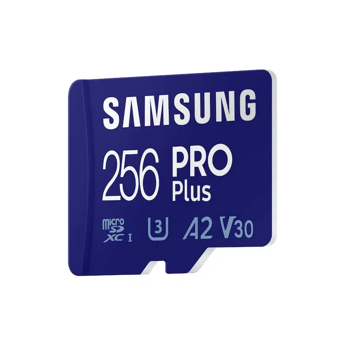 Памет Samsung 256GB Micro SD PRO Plus + Reader Class10