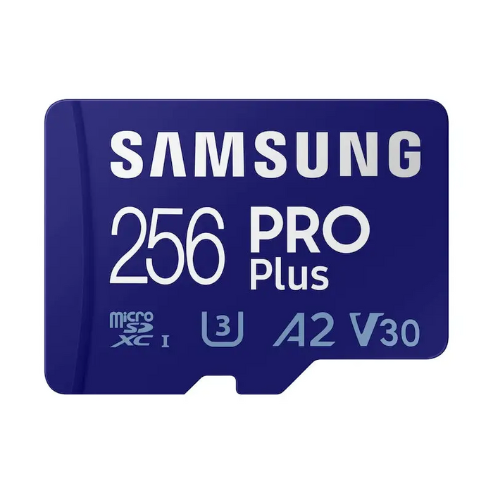 Памет Samsung 256GB Micro SD PRO Plus + Reader Class10