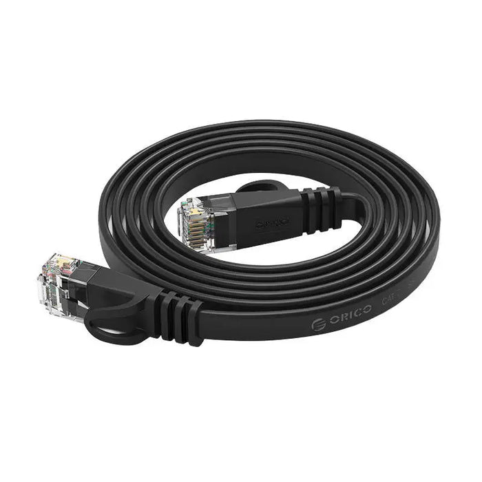 Плосък мрежови кабел Orico RJ45 Cat.6 10m черен