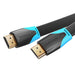 Плосък HDMI кабел Vention VAA-B02-L150 1.5m черен