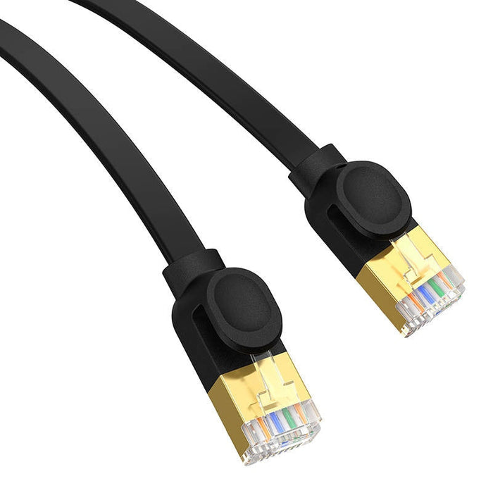 Плосък мрежов кабел Baseus Cat 7 UTP Ethernet RJ45 2 m черен