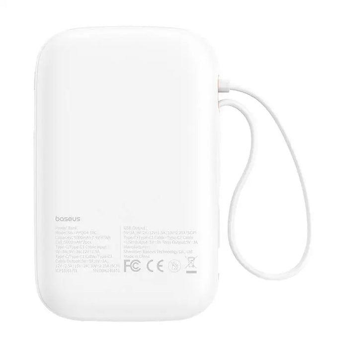 Преносима батерия Baseus QPow 2 10000mAh 30W бяла