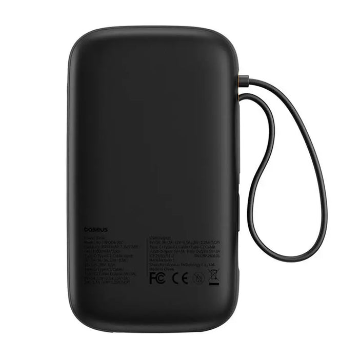 Преносима батерия Baseus QPow 2 20000mAh 30W 2xUSB-C черна