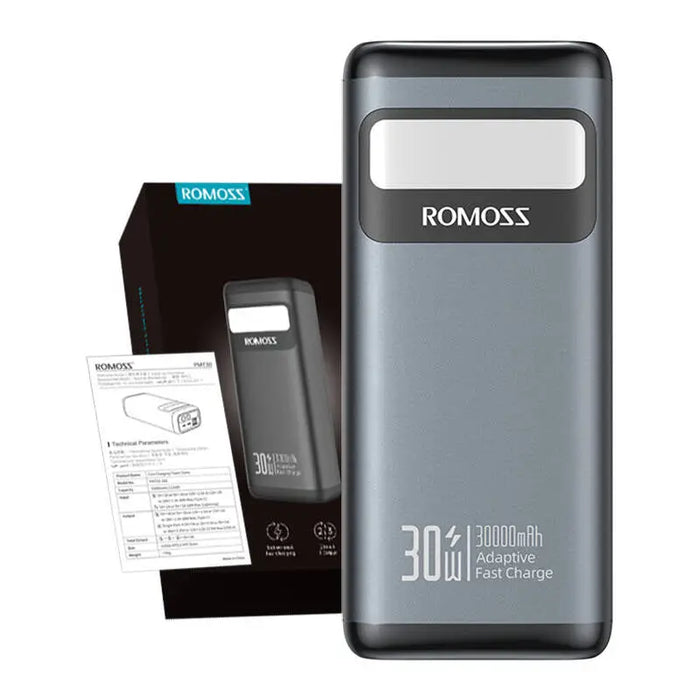 Преносима батерия PMT30 Romoss 30000mAh 30W черна