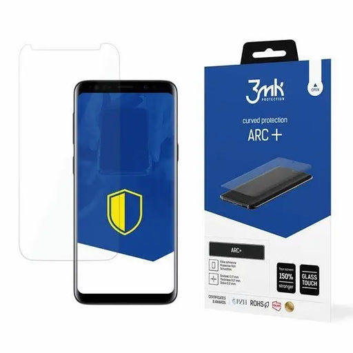 Протектор от закалено стъкло 3mk ARC + за Samsung Galaxy S9