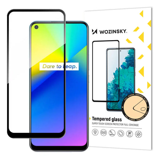 Протектор Wozinsky Full Glue Super Tough за Realme 7i черен