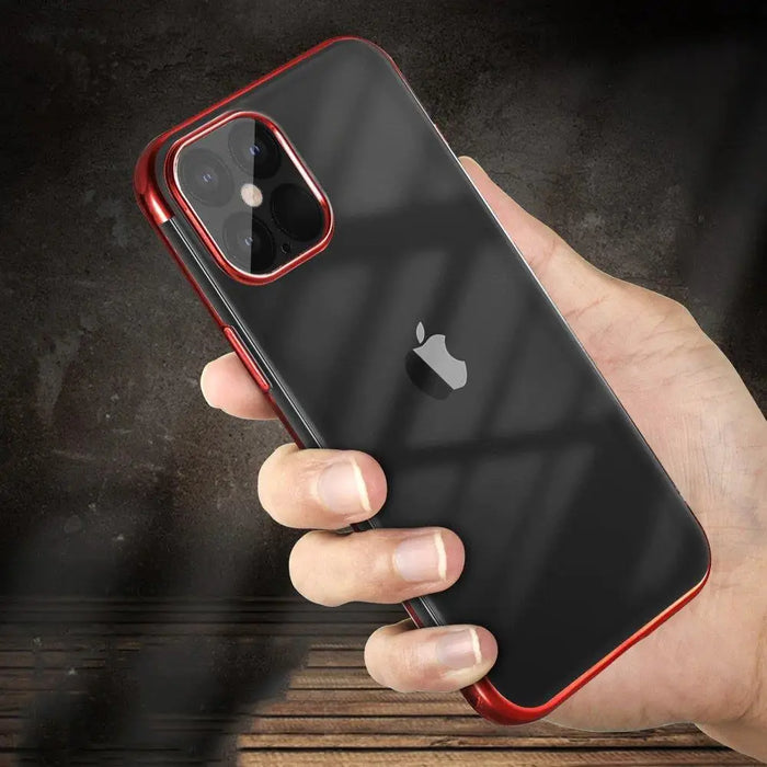 Прозрачен кейс HQWear за iPhone 13 Син