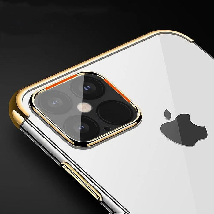 Прозрачен кейс HQWear за iPhone 13 Син