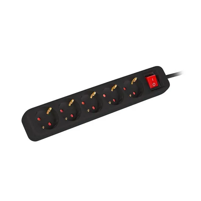 Разклонител Lanberg power strip 3m 5 sockets