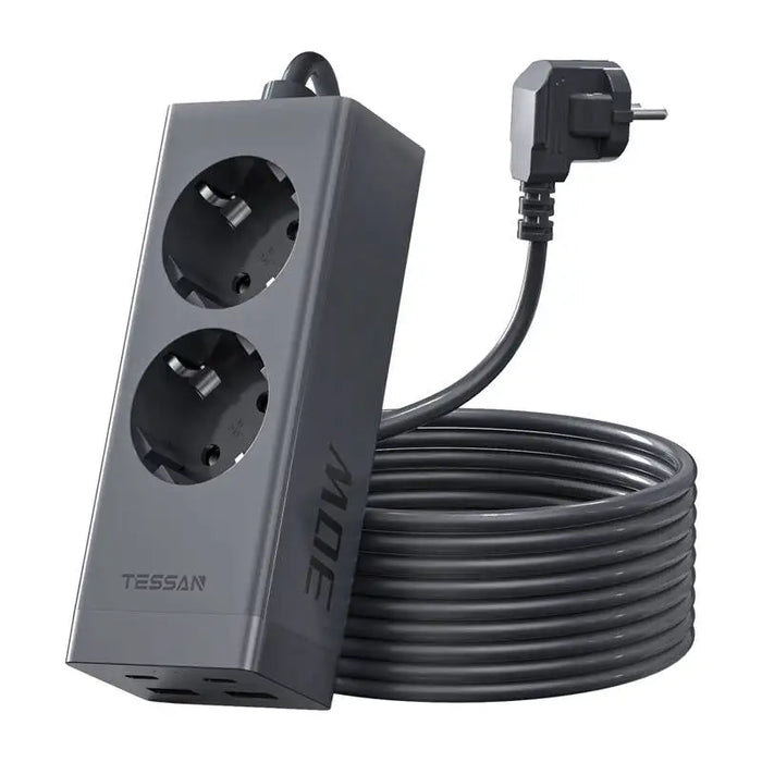 Разклонител TESSAN TS-FS01DE00 2x USB-A 2x USB-C