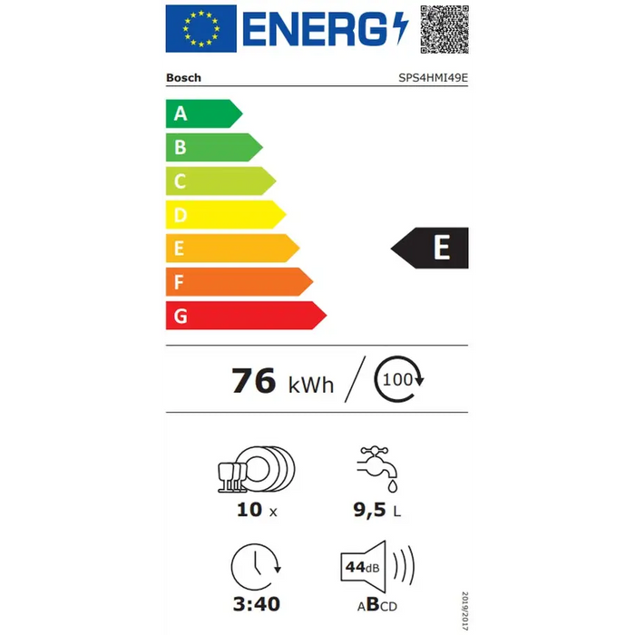 Съдомиялна Bosch SPS4HMI49E SER4 Free-standing