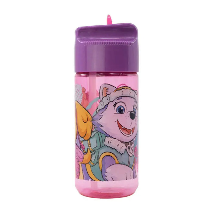 Шише със сламка за деца STOR 74536 430 ml Paw Patrol розово