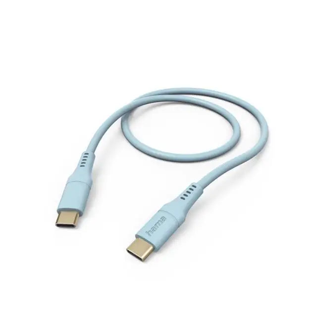 Силиконов кабел за зареждане HAMA USB-C - USB-C 1,5 м син