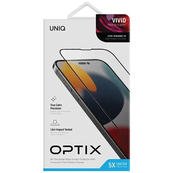 Скрийн протектор Uniq Optix Vivid за iPhone 14 / 13 / 13 Pro