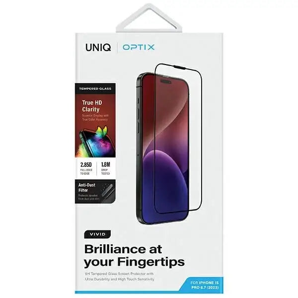 Скрийн протектор Uniq Optix Vivid за iPhone 15 Pro Max