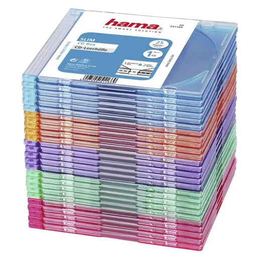 Slim CD кутийки за дискове Hama опаковка от 25 бр цветни