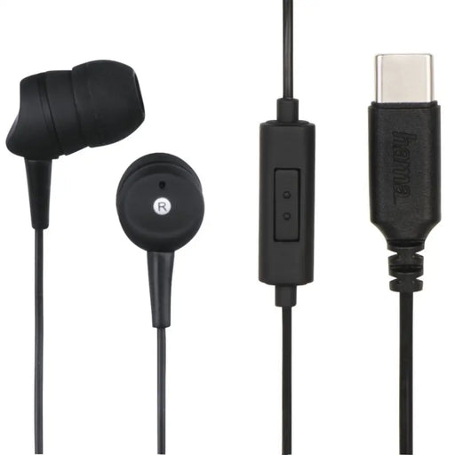 Слушалки HAMA-184105 In-Ear Basic4Phone USB-C черни