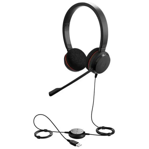 Слушалки Jabra Evolve 20 Stereo Микрофон Черни