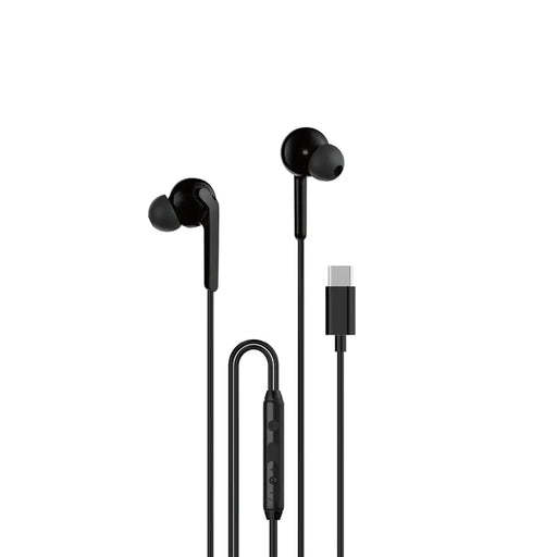 Слушалки с кабел Dudao X3C + USB-C 1.2m черни