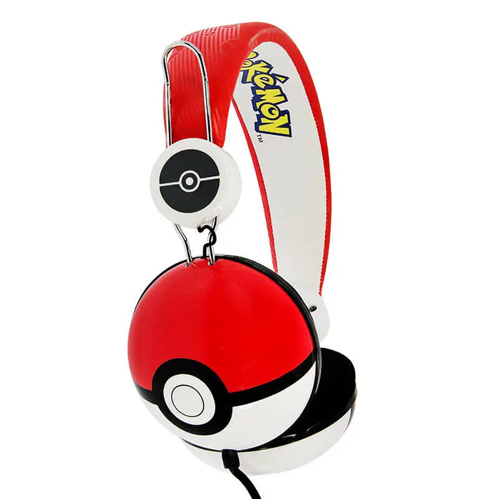 Слушалки с кабел за деца OTL Pokemon Pokeball Dome червени