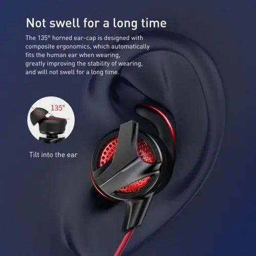 Слушалки с микрофон Baseus Earphone GAMO C15 Type - C черни