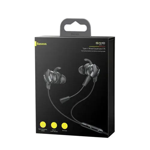 Слушалки с микрофон Baseus Earphone GAMO C15 Type - C черни