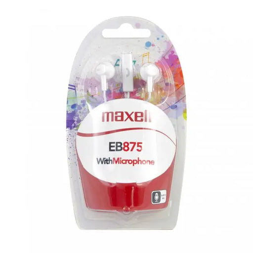 Слушалки с микрофон MAXELL EB-875 Ear BUDS тапи бели