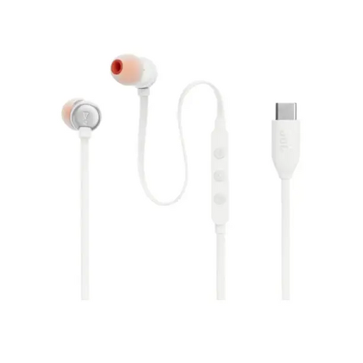 Слушалки JBL T310C WHT USB-C In-ear headphones