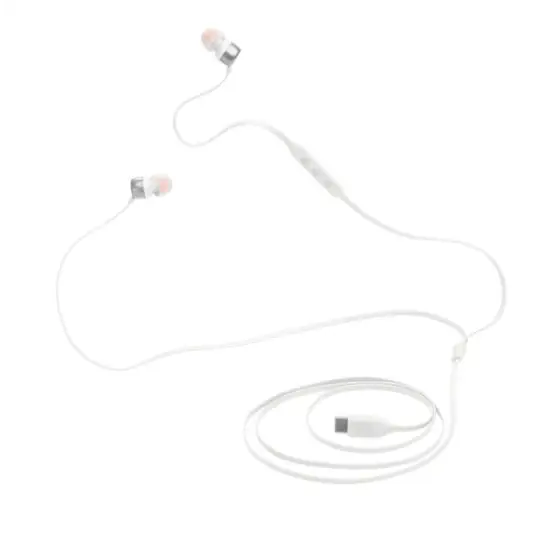 Слушалки JBL T310C WHT USB-C In-ear headphones