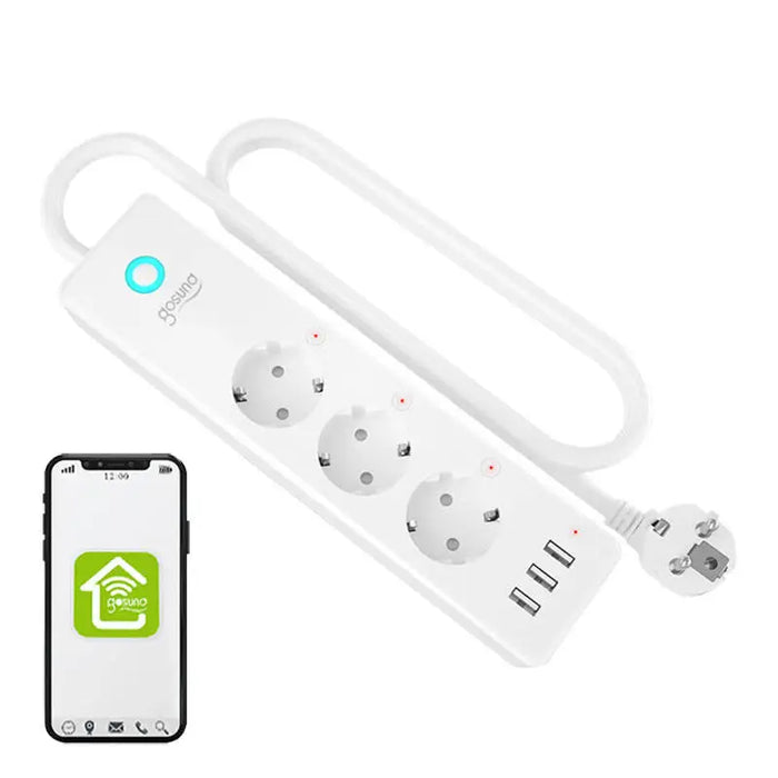 Смарт разклонител Gosund P1 PLUS WiFi 3x AC 3x USB-A Tuya