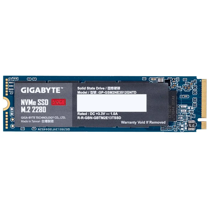 Solid State Drive (SSD) Gigabyte M.2 Nvme PCIe Gen 3 SSD