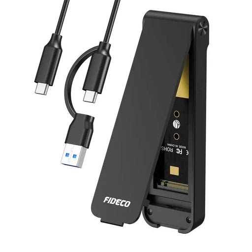 SSD корпус FIDECO M210CP (USB-C/USB 3.2) черен