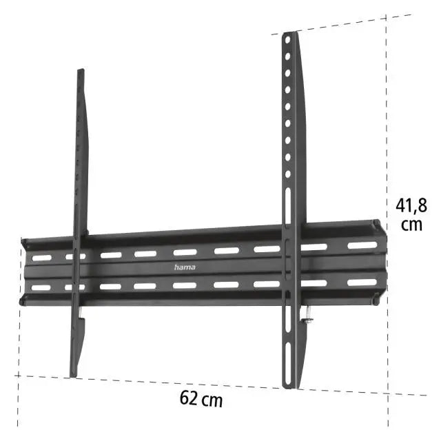 Стенна стойка за TV FIX черна 600x400 190 cm (75’)