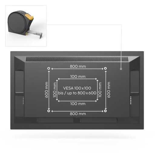 Стенна стойка за TV Hama 254 см (100’’) до 75 кг 220818