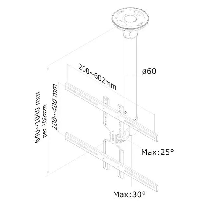 Стойка Neomounts by NewStar Flat Screen Ceiling Mount