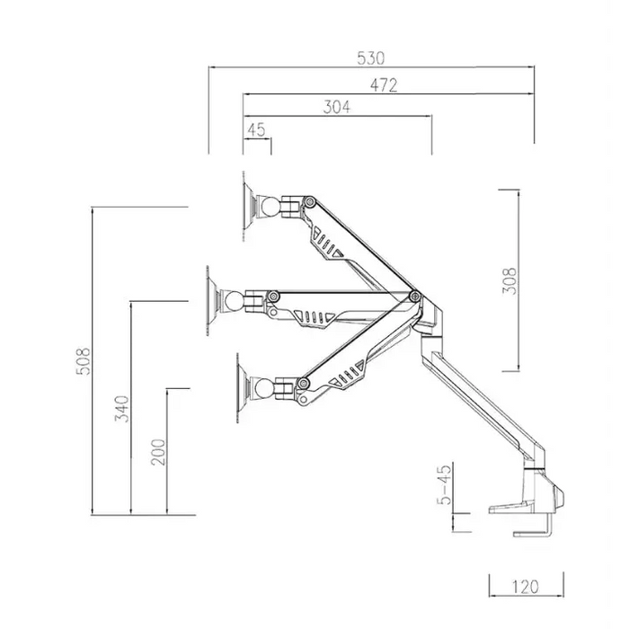 Стойка Neomounts by NewStar Flat Screen Desk Mount