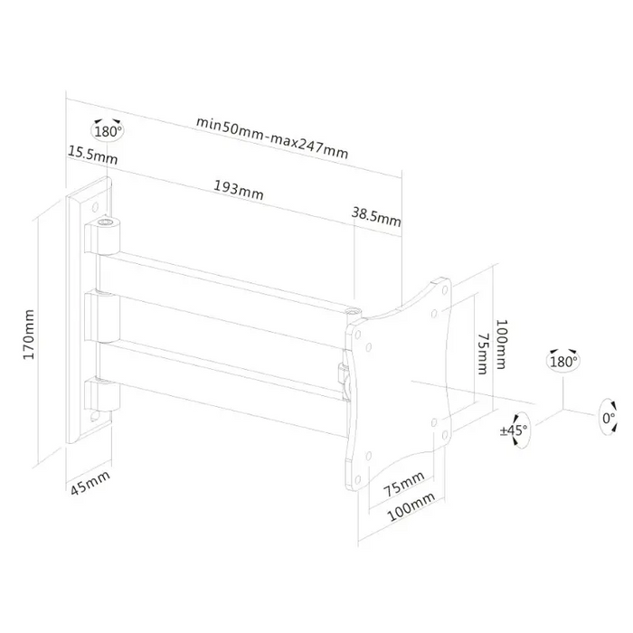 Стойка Neomounts by NewStar Flat Screen Wall Mount (2