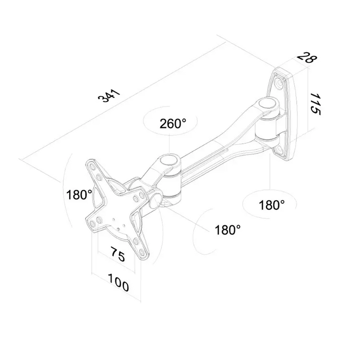 Стойка Neomounts by NewStar Flat Screen Wall Mount (2