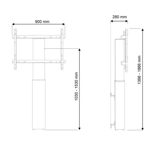 Стойка Neomounts by NewStar Motorised Floor